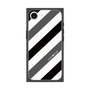 プレミアムスクエアケース［ Big Stripe - Black × Gray ］
