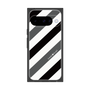 プレミアムスクエアケース［ Big Stripe - Black × Gray ］