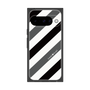 プレミアムスクエアケース［ Big Stripe - Black × Gray ］