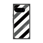 プレミアムスクエアケース［ Big Stripe - Black × Gray ］