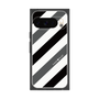 プレミアムスクエアケース［ Big Stripe - Black × Gray ］