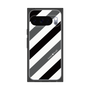 プレミアムスクエアケース［ Big Stripe - Black × Gray ］