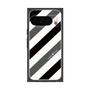 プレミアムスクエアケース［ Big Stripe - Black × Gray ］