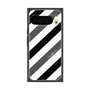プレミアムスクエアケース［ Big Stripe - Black × Gray ］