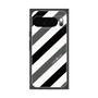 プレミアムスクエアケース［ Big Stripe - Black × Gray ］