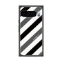 プレミアムスクエアケース［ Big Stripe - Black × Gray ］