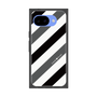 プレミアムスクエアケース［ Big Stripe - Black × Gray ］