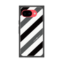 プレミアムスクエアケース［ Big Stripe - Black × Gray ］