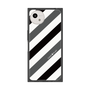 プレミアムスクエアケース［ Big Stripe - Black × Gray ］