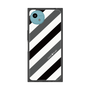 プレミアムスクエアケース［ Big Stripe - Black × Gray ］