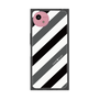 プレミアムスクエアケース［ Big Stripe - Black × Gray ］
