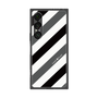 プレミアムスクエアケース［ Big Stripe - Black × Gray ］