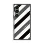 プレミアムスクエアケース［ Big Stripe - Black × Gray ］