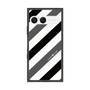 プレミアムスクエアケース［ Big Stripe - Black × Gray ］