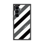 プレミアムスクエアケース［ Big Stripe - Black × Gray ］