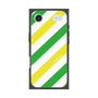 プレミアムスクエアケース［ Big Stripe - Green × Yellow ］