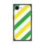 プレミアムスクエアケース［ Big Stripe - Green × Yellow ］