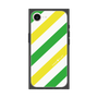 プレミアムスクエアケース［ Big Stripe - Green × Yellow ］