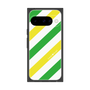 プレミアムスクエアケース［ Big Stripe - Green × Yellow ］