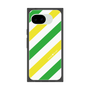 プレミアムスクエアケース［ Big Stripe - Green × Yellow ］
