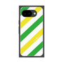 プレミアムスクエアケース［ Big Stripe - Green × Yellow ］