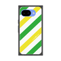 プレミアムスクエアケース［ Big Stripe - Green × Yellow ］