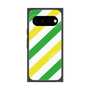 プレミアムスクエアケース［ Big Stripe - Green × Yellow ］