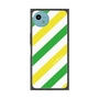 プレミアムスクエアケース［ Big Stripe - Green × Yellow ］