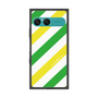 プレミアムスクエアケース［ Big Stripe - Green × Yellow ］
