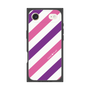 プレミアムスクエアケース［ Big Stripe - Purple × Pink ］