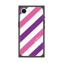 プレミアムスクエアケース［ Big Stripe - Purple × Pink ］