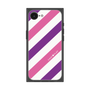 プレミアムスクエアケース［ Big Stripe - Purple × Pink ］