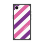 プレミアムスクエアケース［ Big Stripe - Purple × Pink ］