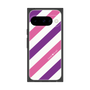 プレミアムスクエアケース［ Big Stripe - Purple × Pink ］