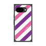 プレミアムスクエアケース［ Big Stripe - Purple × Pink ］