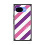 プレミアムスクエアケース［ Big Stripe - Purple × Pink ］