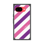 プレミアムスクエアケース［ Big Stripe - Purple × Pink ］