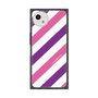 プレミアムスクエアケース［ Big Stripe - Purple × Pink ］