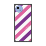 プレミアムスクエアケース［ Big Stripe - Purple × Pink ］