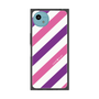 プレミアムスクエアケース［ Big Stripe - Purple × Pink ］