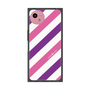 プレミアムスクエアケース［ Big Stripe - Purple × Pink ］