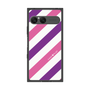 プレミアムスクエアケース［ Big Stripe - Purple × Pink ］