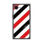 プレミアムスクエアケース［ Big Stripe - Red × Black ］