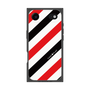 プレミアムスクエアケース［ Big Stripe - Red × Black ］