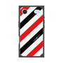プレミアムスクエアケース［ Big Stripe - Red × Black ］