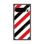 プレミアムスクエアケース［ Big Stripe - Red × Black ］