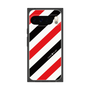 プレミアムスクエアケース［ Big Stripe - Red × Black ］