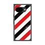 プレミアムスクエアケース［ Big Stripe - Red × Black ］