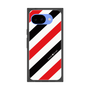 プレミアムスクエアケース［ Big Stripe - Red × Black ］