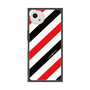プレミアムスクエアケース［ Big Stripe - Red × Black ］